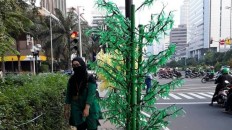 Fake trees installed without my permission, Anies says