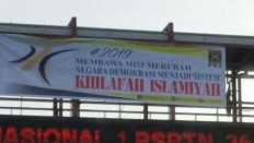 Pro-caliphate banners displayed in South Tangerang