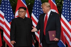  Trump says N. Korea talks 'going well,' lashes critics 