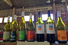 Boutique wines: A selection of Bellwether wines on display at the winery set up in 2009.