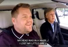 Paul McCartney makes James Corden tear up in Carpool Karaoke