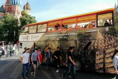 Russian buses promote Wonderful Indonesia during World Cup 