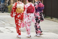 Learning kimono with the masters