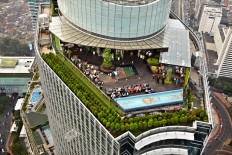 Skye Jakarta as seen from the sky. 