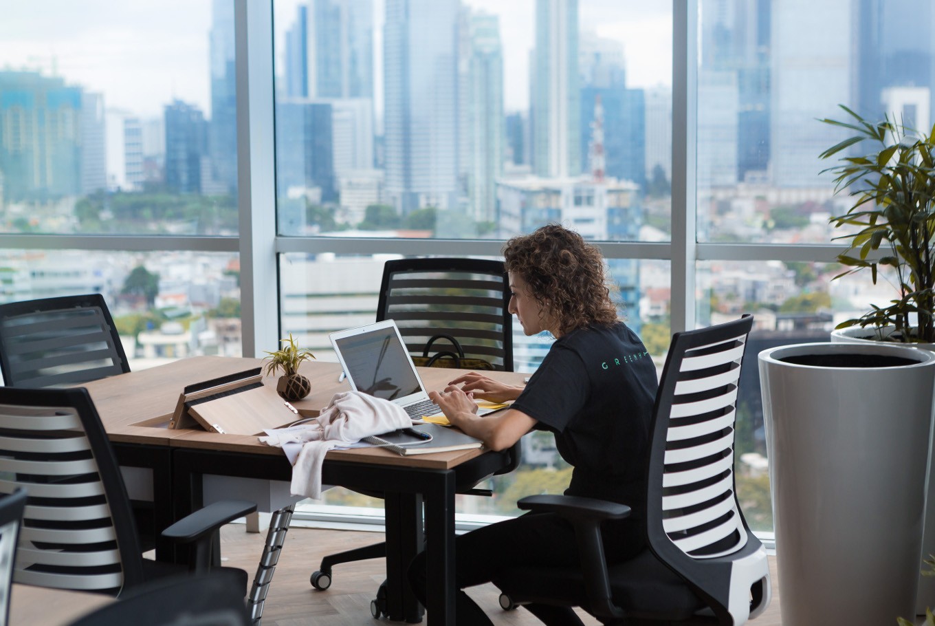 Working with a view at Greenhouse.