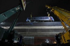 Final eight LRT cars arrive at Tanjung Priok Port