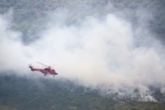 APP Sinar Mas has deployed Super Puma helicopters, which can carry up to 4,000 liters of water, for aerial firefighting operations in Ogan Komering Ilir regency, South Sumatra.