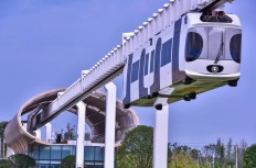 Unmanned, panda-shaped 'Sky Train' tested in Chengdu