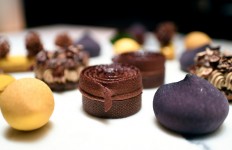 Pastry creations by Le Meurice's pastry chef Cedric Grolet are pictured at the luxury five-star Le Meurice Hotel in Paris on October 25, 2017. 