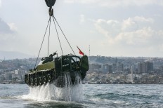 Lebanon sinks old tanks to create underwater dive 'park'