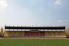 Si Jalak Harupat Stadium in Bandung, West Java, is among the venues for men's soccer at the 2018 Asian Games. 
