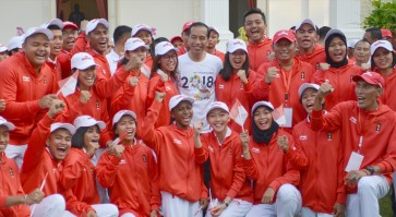 Jokowi: Good luck, Team Indonesia