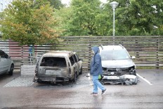  Masked vandals torch dozens of cars in Sweden 