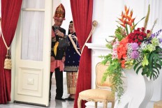 President, first lady celebrate Sumatran culture on Independence Day