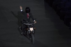 Jokowi's dramatic entrance to Asian Games ceremony becomes talk of town