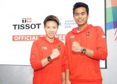 Top Indonesian shuttlers awarded Tissot watches