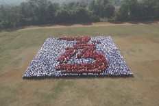 The record-breaking activity was conducted on the last day of the familiarization period, and highlighted the 73rd anniversary of Indonesia's independence.