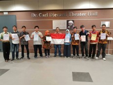 Indonesian students at the 2018 International Mathematics Competition for University Students, held from Jul. 22 to 28 in Blagoevgrad, Bulgaria.