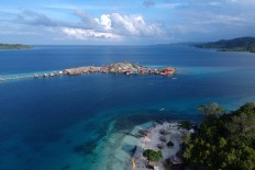 Sea nomads: The village of the Bajo tribe on Papan Island. JP/ Jerry Adiguna