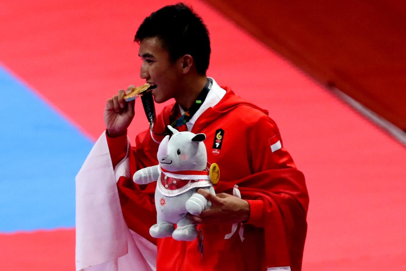  Asian Games Indonesian Rifky wins first gold in karate 