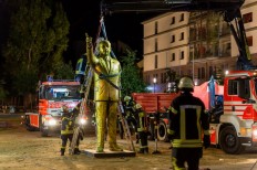 German city takes down golden Erdogan statue after outcry