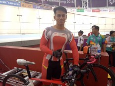 Asian Games: Indonesia loses to China in cycling men's sprint