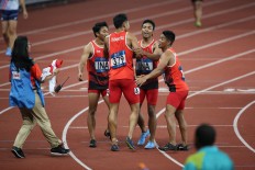 Asian Games: Indonesia takes silver in men's 4x100 relay