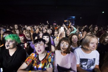 Women cheer as Swedish man-free music festival opens