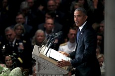 Obama urges voters to mobilize against the 'politics of fear'