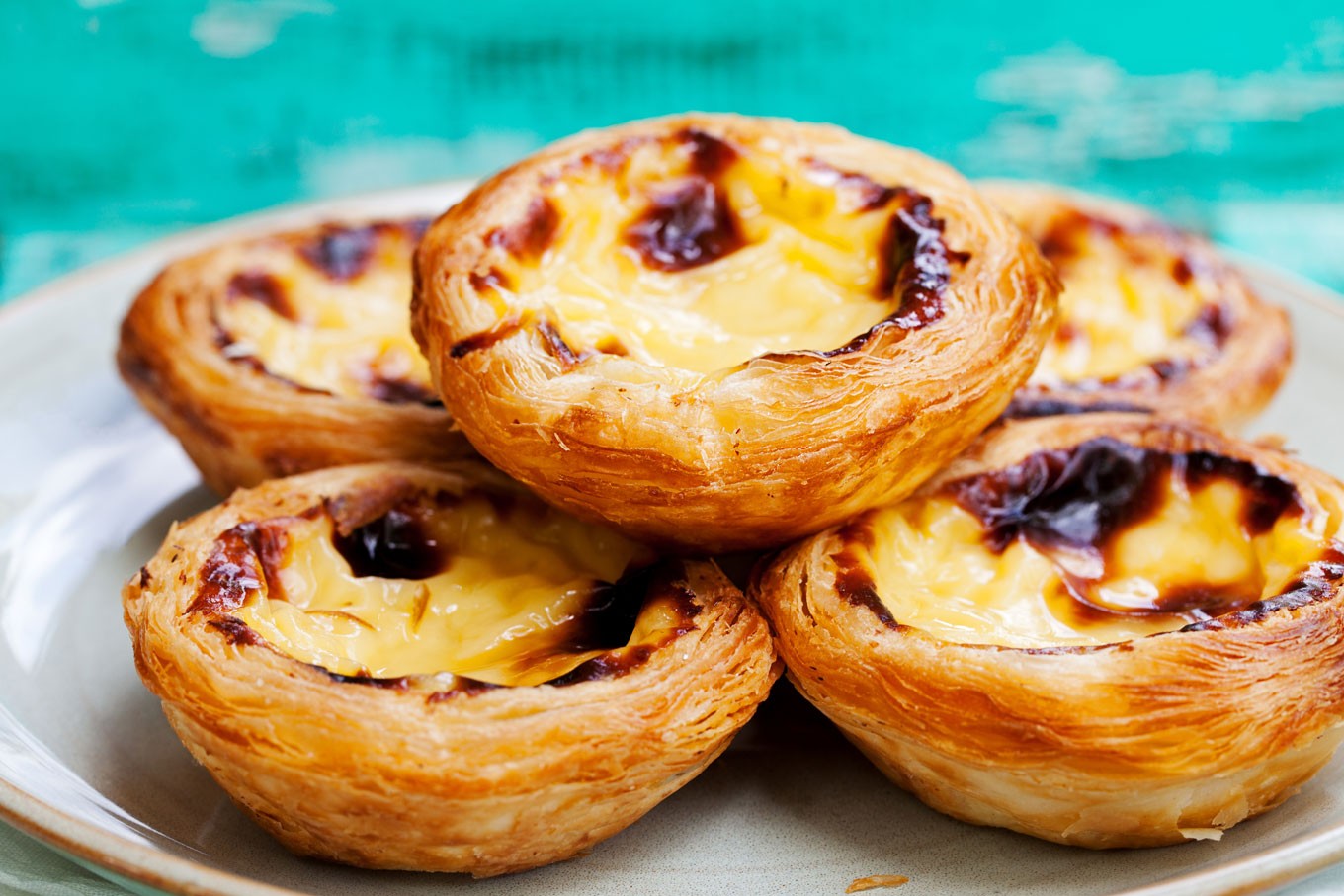 portuguese egg tart with frozen puff pastry