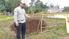 Mystery behind hole in rice field in Sukabumi revealed