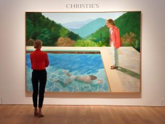 Hockney poised to set auction record for living artist