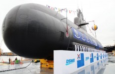 South Korea launches its first missile-capable submarine