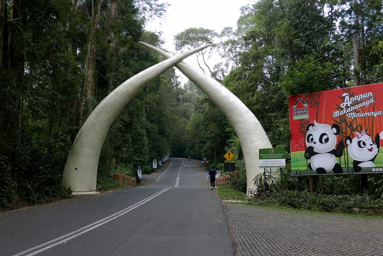 Entrance to Taman Safari Indonesia