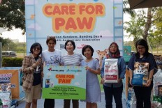 Garda Satwa Indonesia receives 800 kg of pet food