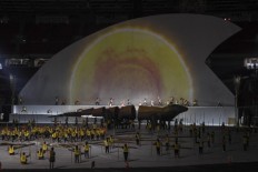 City workers clean GBK stadium to welcome Asian Para Games