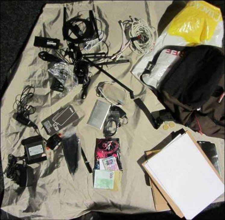 The hacking equipment that four Russian intelligence officers used for a cyber attack on the Organization for the Prohibition of Chemical Weapons (OPCW) in The Hague is seen in this file photo. 