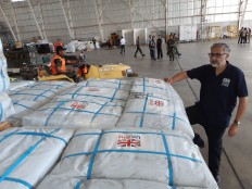 Foreign aid coming to Palu via Balikpapan