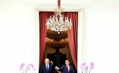President Joko “Jokowi” Widodo receives Palestinian Foreign Minister Riyad al-Maliki at the Presidential Palace in Jakarta in this file photograph dated Oct. 15, 2018.