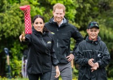 Meghan beats Harry at 'welly wanging' in New Zealand
