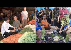 Jokowi, Sandiaga slug it out in traditional markets
