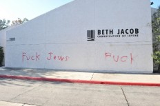 California synagogue defaced with anti-Semitic graffiti