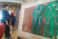 Exhibition by painter with autism, intellectual disability held in Surakarta