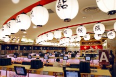 Osaka town talks up conveyor belt sushi roots