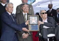 Actor Michael Douglas gets star on Hollywood Walk of Fame