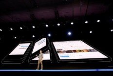 Samsung gives first glimpse of foldable phone