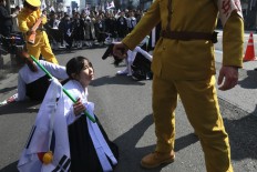 Korean wartime slaves demand Japan steel giant asset seizure