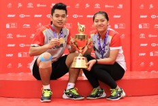Indonesian pair Leo, Indah wins gold at BWF World Junior Championships