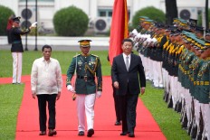 Duterte, Xi call for to restraint in South China Sea
