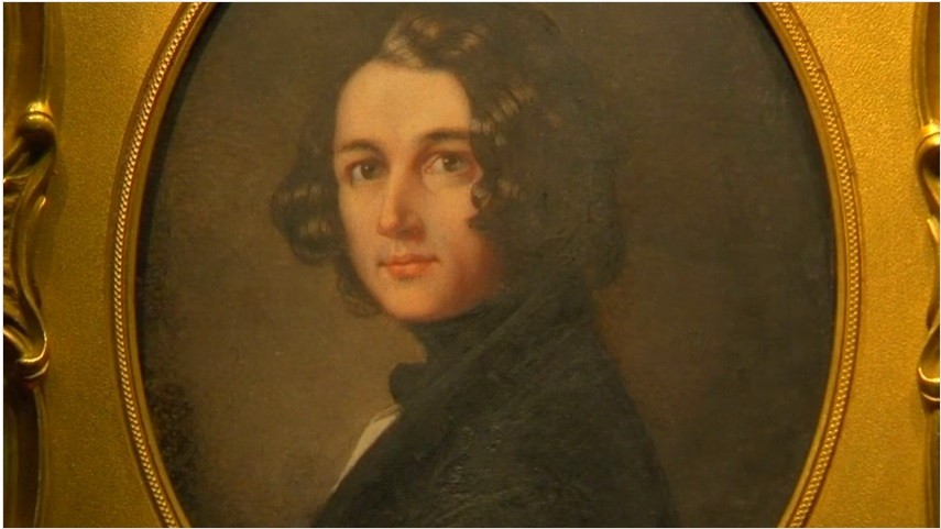 Семейный портретист чарльза диккенса 6 букв. Портрет Чарльза Диккенса с литьями на голове.